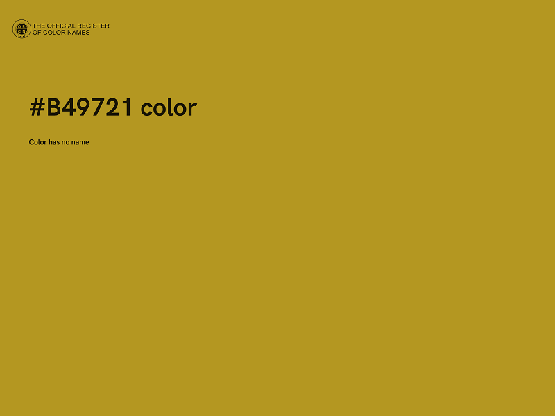 #B49721 color image