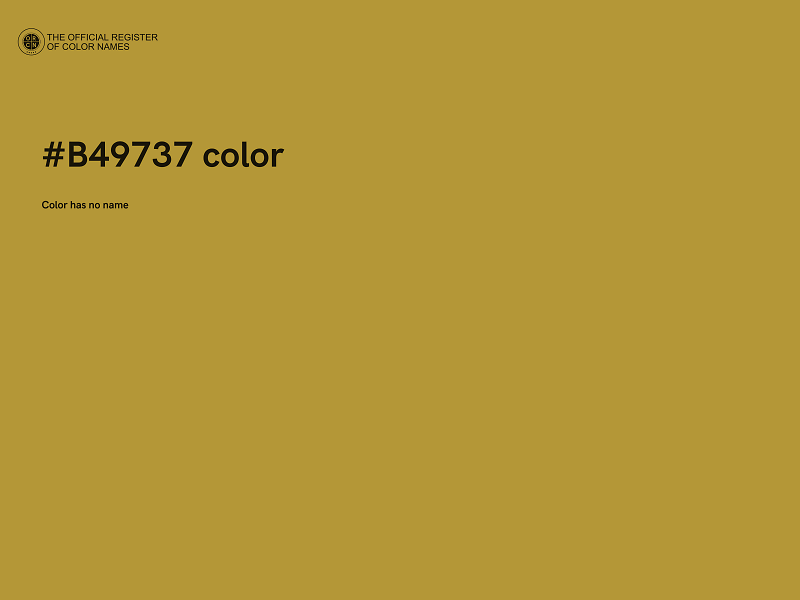 #B49737 color image