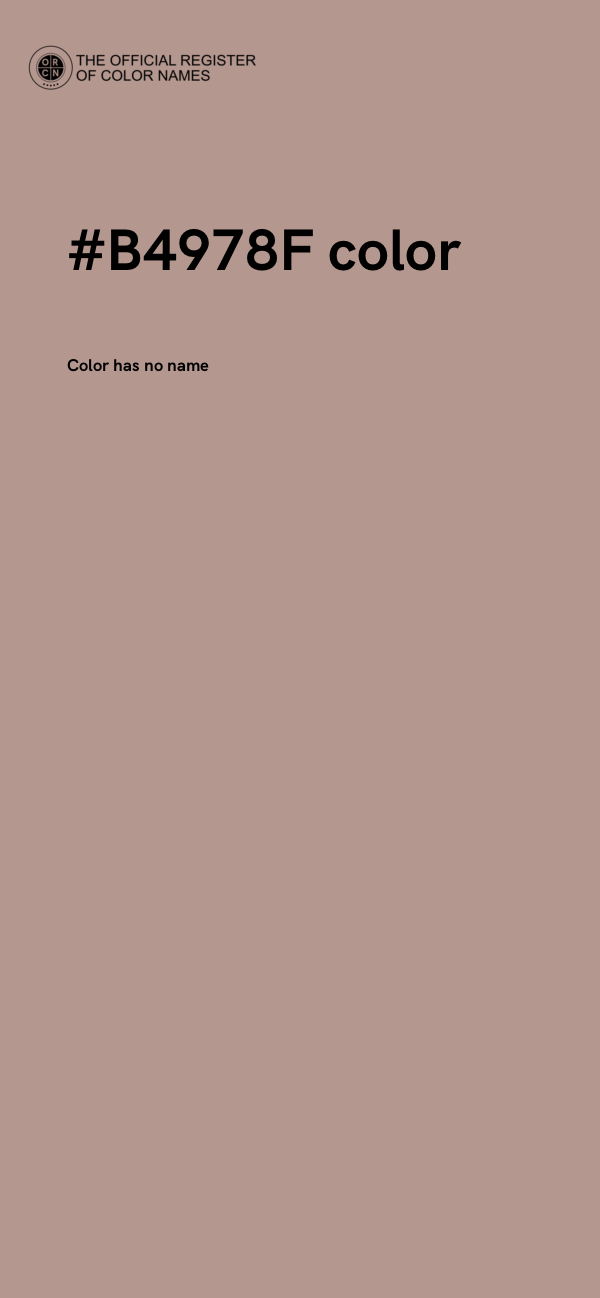 #B4978F color image