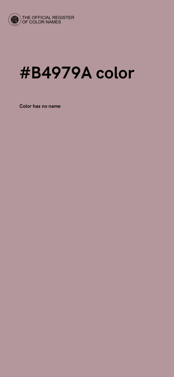 #B4979A color image
