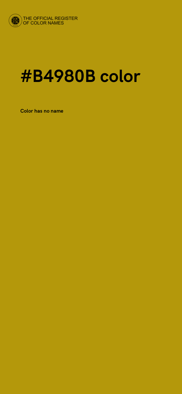 #B4980B color image