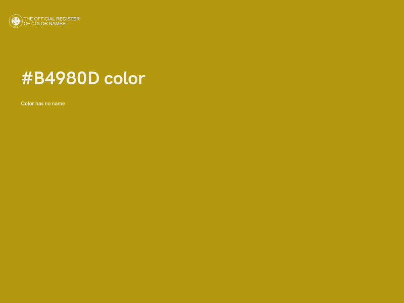 #B4980D color image