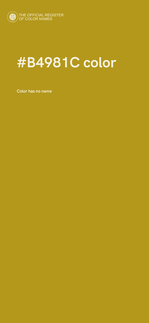 #B4981C color image