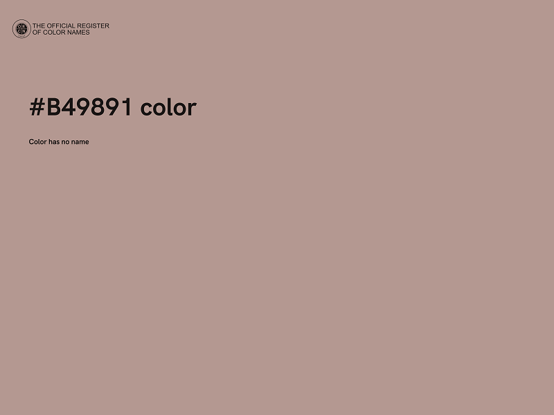 #B49891 color image