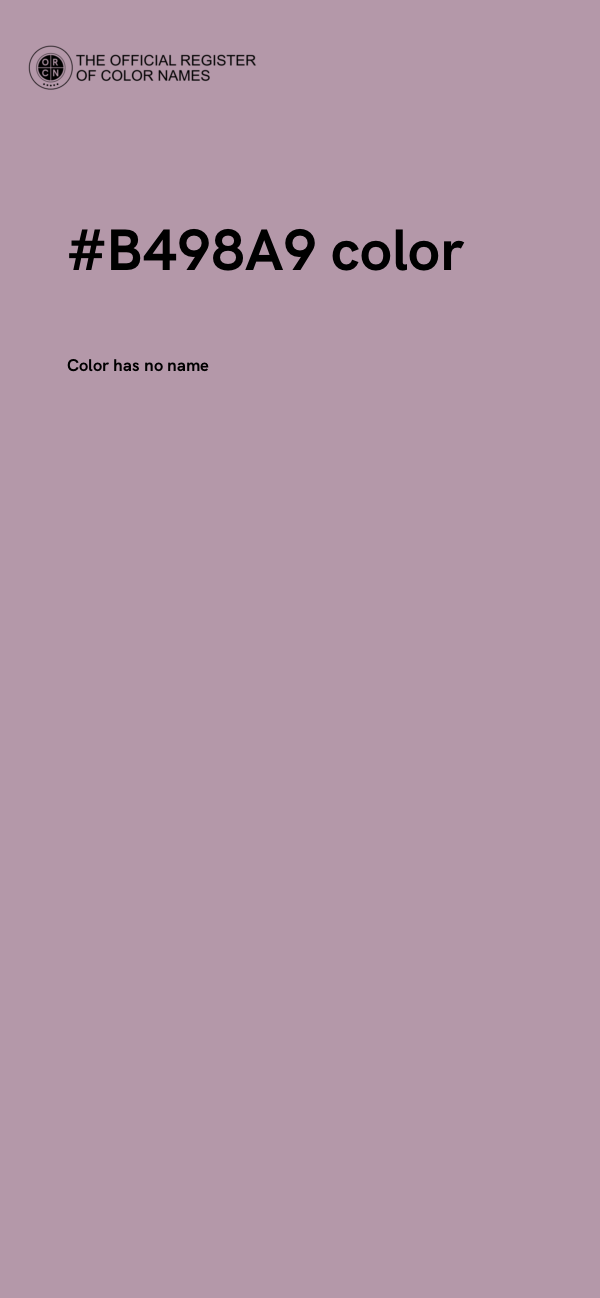 #B498A9 color image