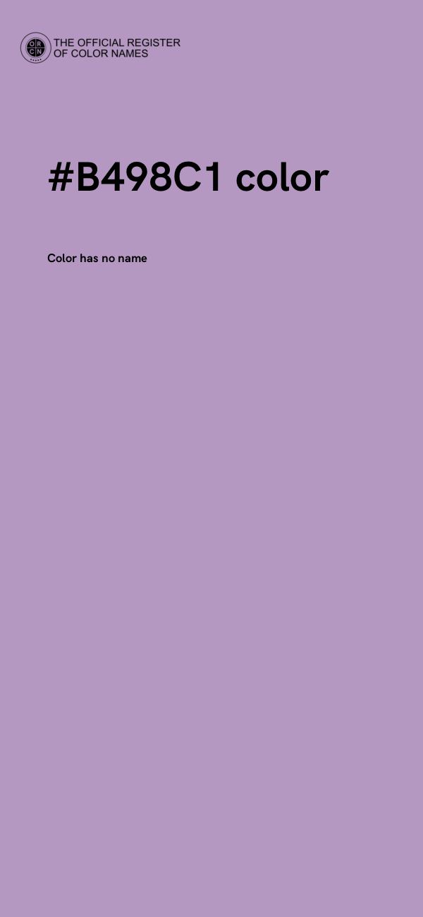 #B498C1 color image