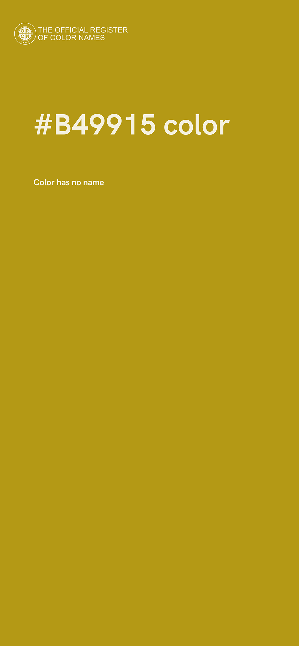 #B49915 color image