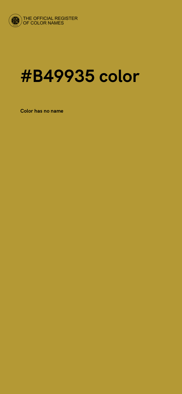 #B49935 color image