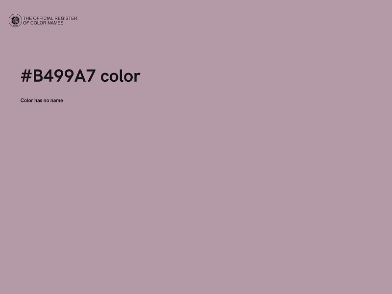 #B499A7 color image