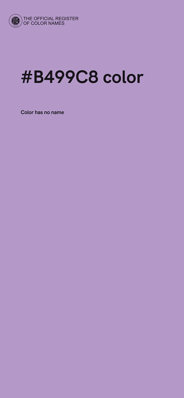 #B499C8 color image