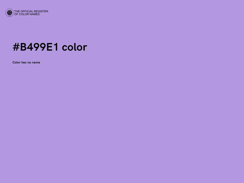 #B499E1 color image