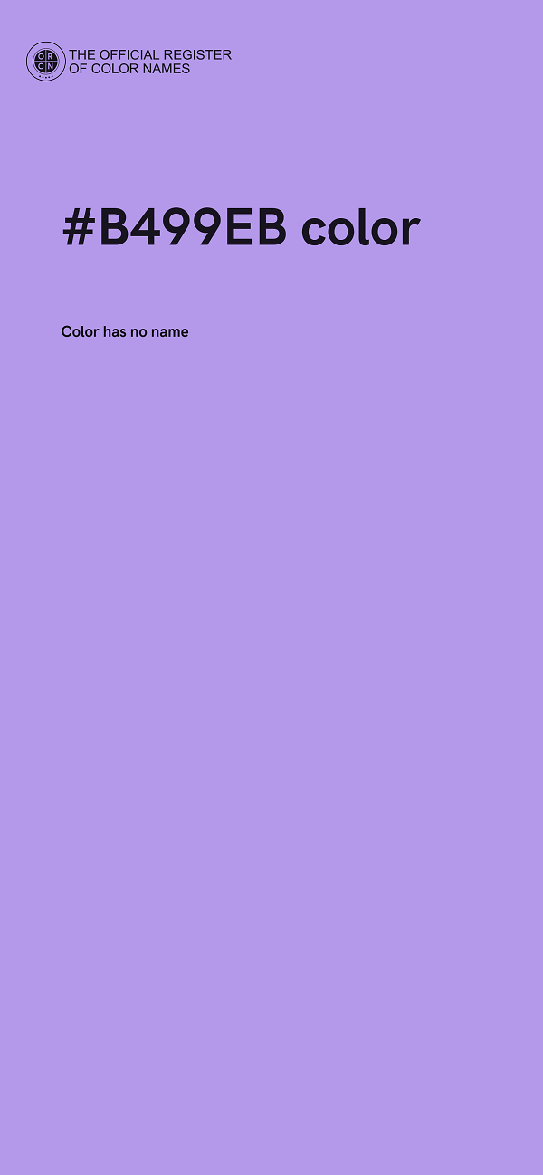 #B499EB color image
