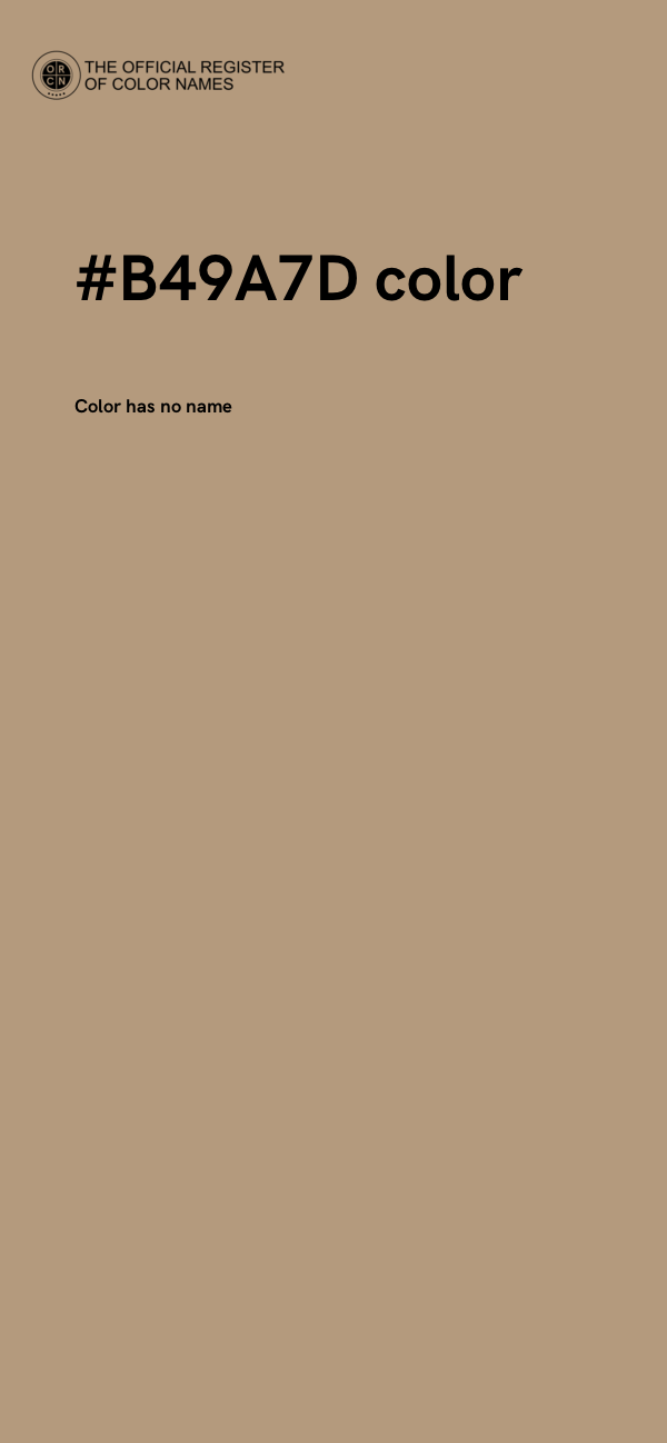 #B49A7D color image