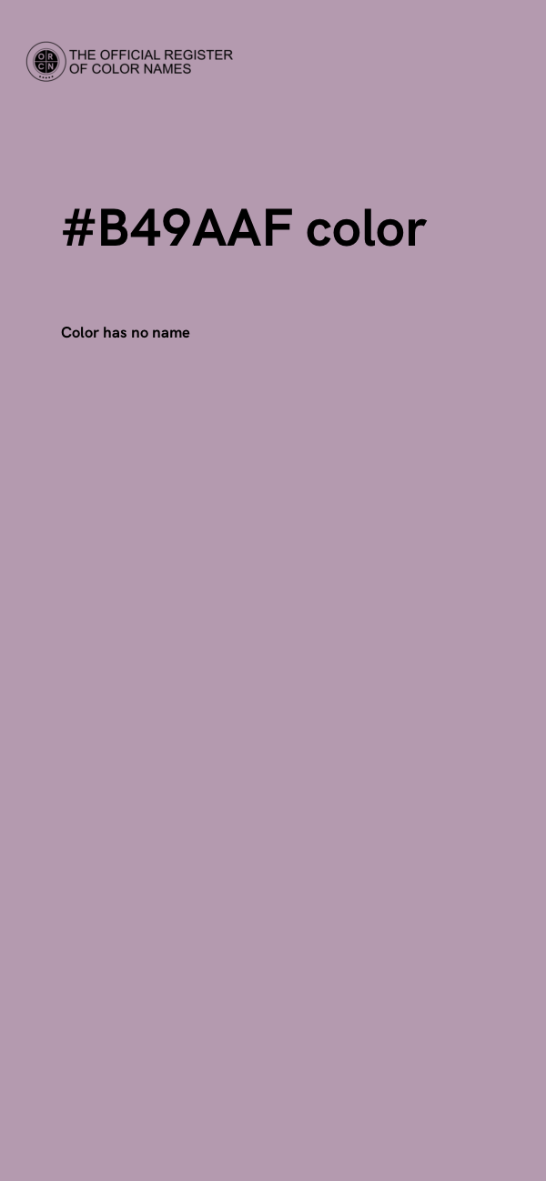 #B49AAF color image