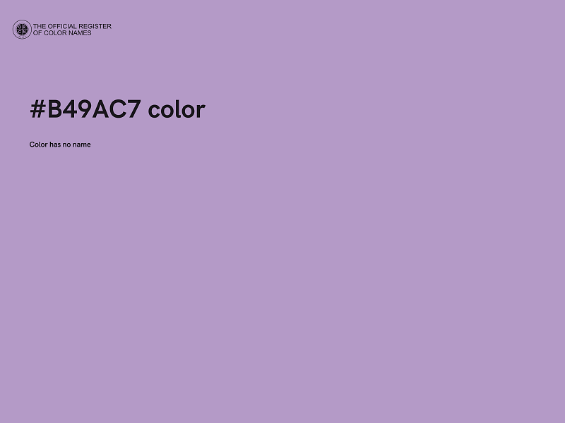 #B49AC7 color image