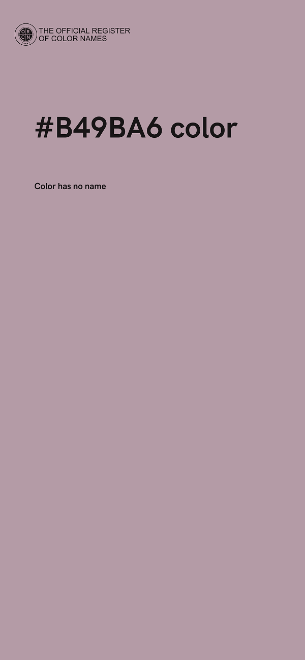 #B49BA6 color image
