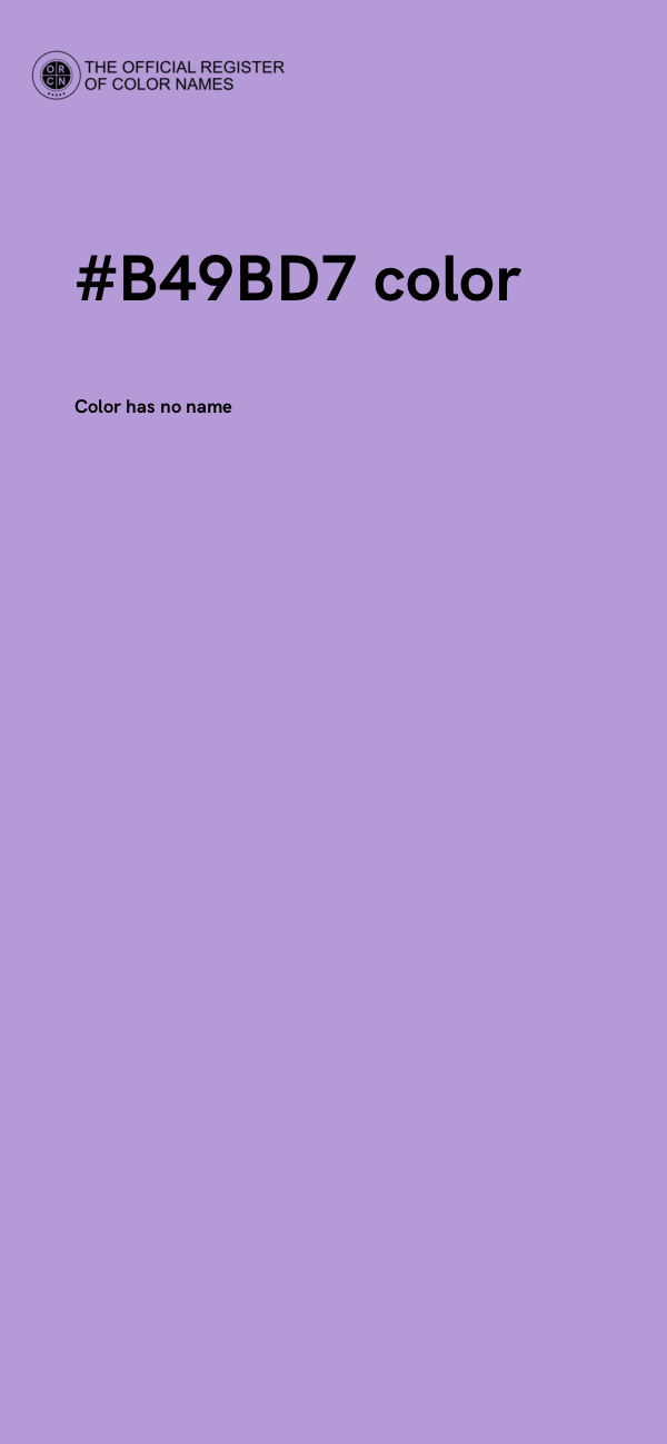 #B49BD7 color image