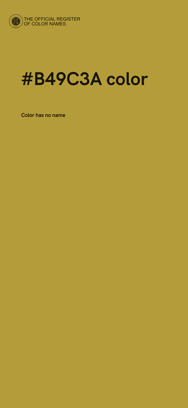 #B49C3A color image