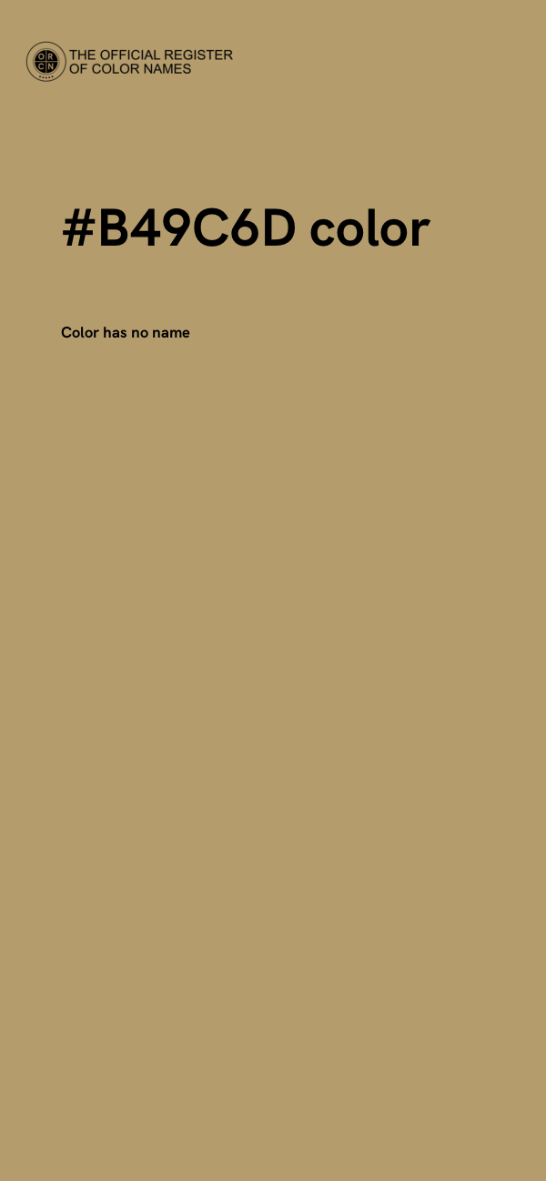 #B49C6D color image