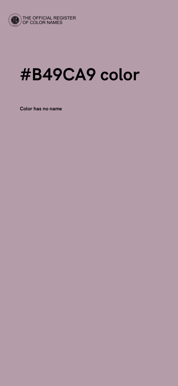 #B49CA9 color image