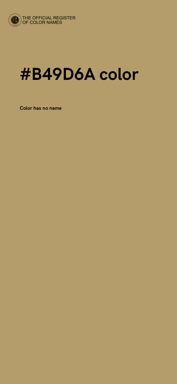#B49D6A color image