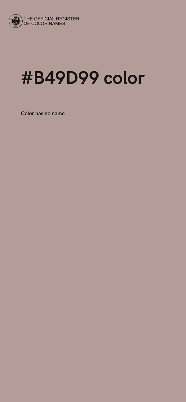 #B49D99 color image