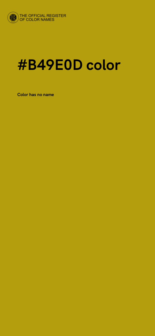 #B49E0D color image