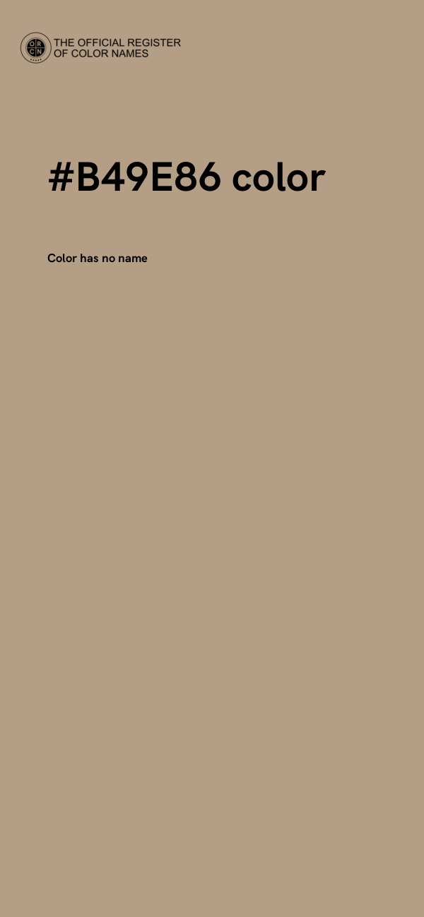 #B49E86 color image