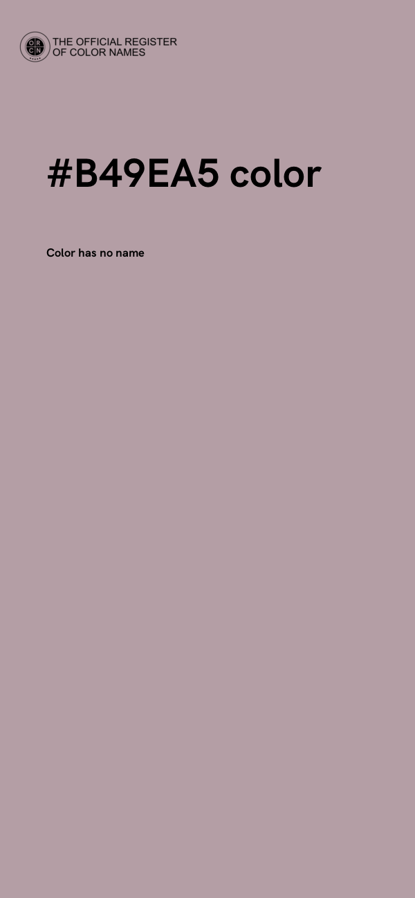 #B49EA5 color image