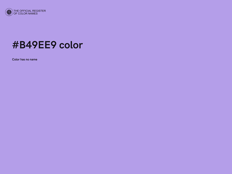 #B49EE9 color image