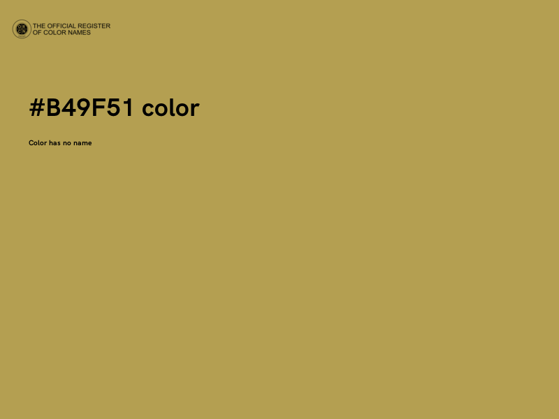 #B49F51 color image
