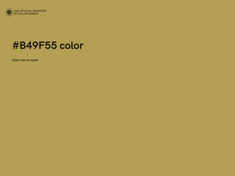 #B49F55 color image