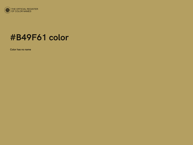 #B49F61 color image