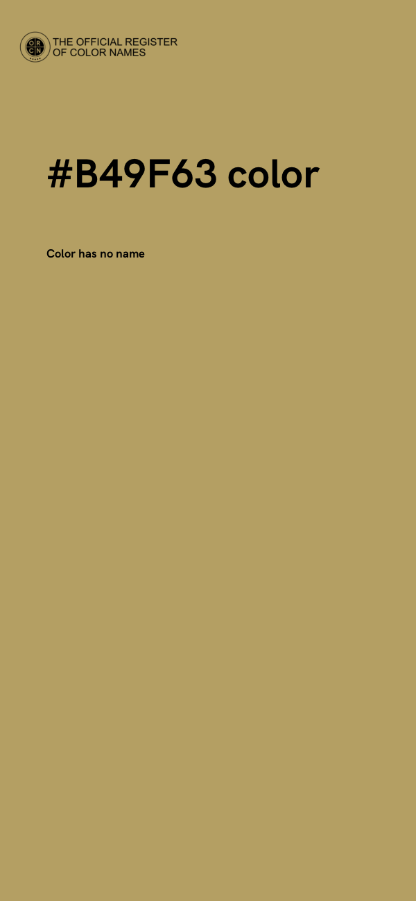 #B49F63 color image