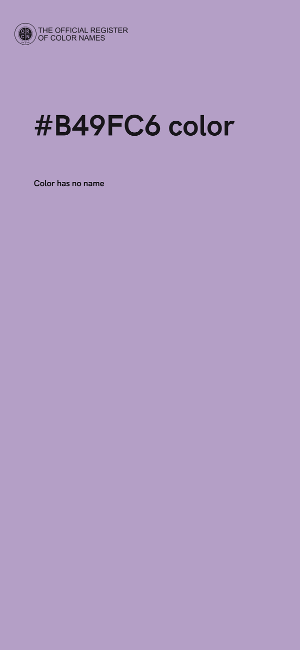 #B49FC6 color image