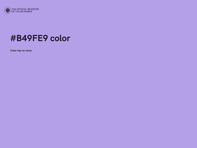 #B49FE9 color image