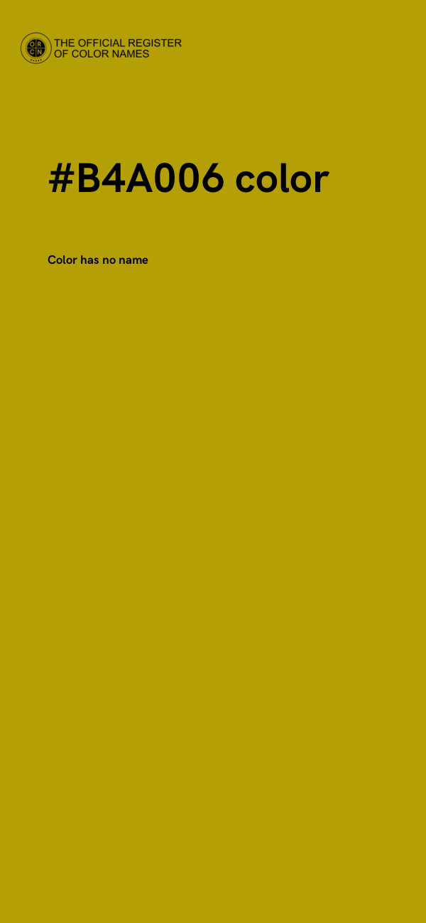 #B4A006 color image