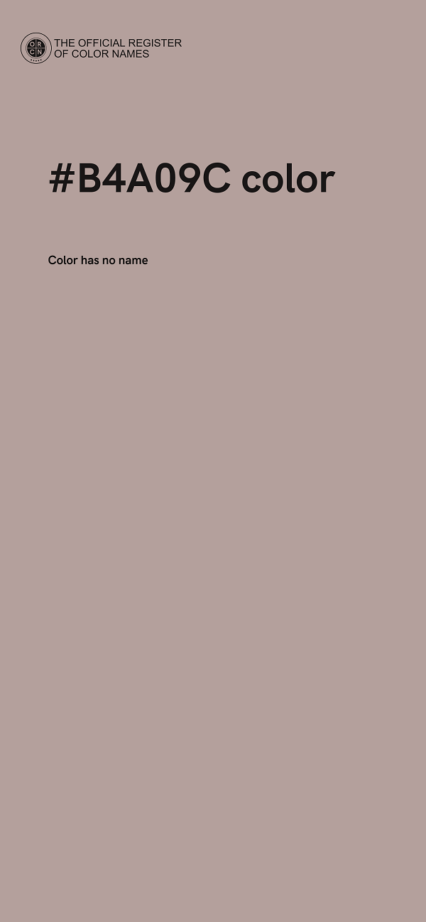 #B4A09C color image