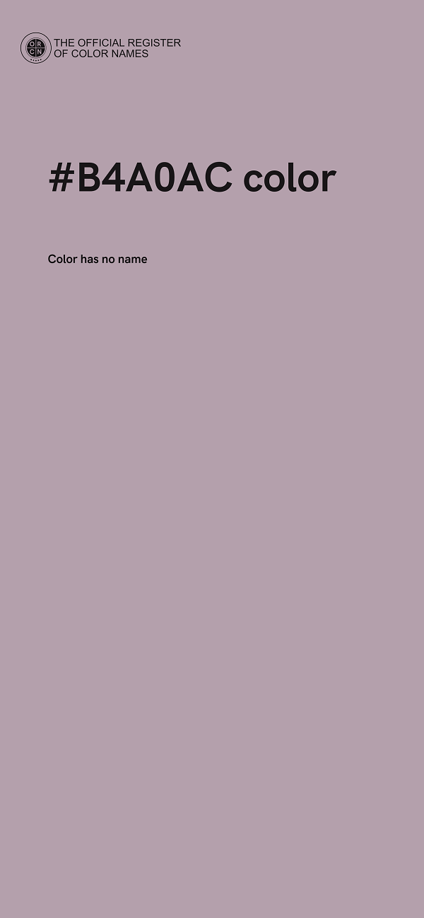 #B4A0AC color image