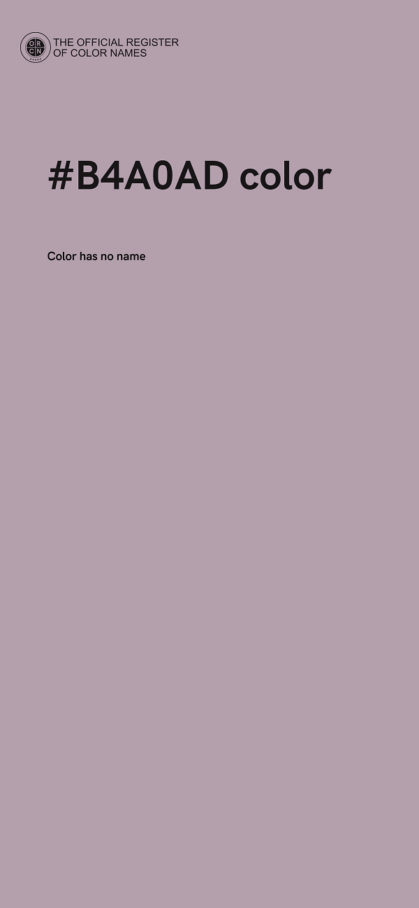 #B4A0AD color image