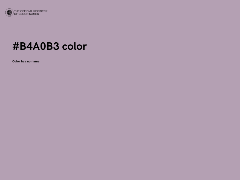 #B4A0B3 color image