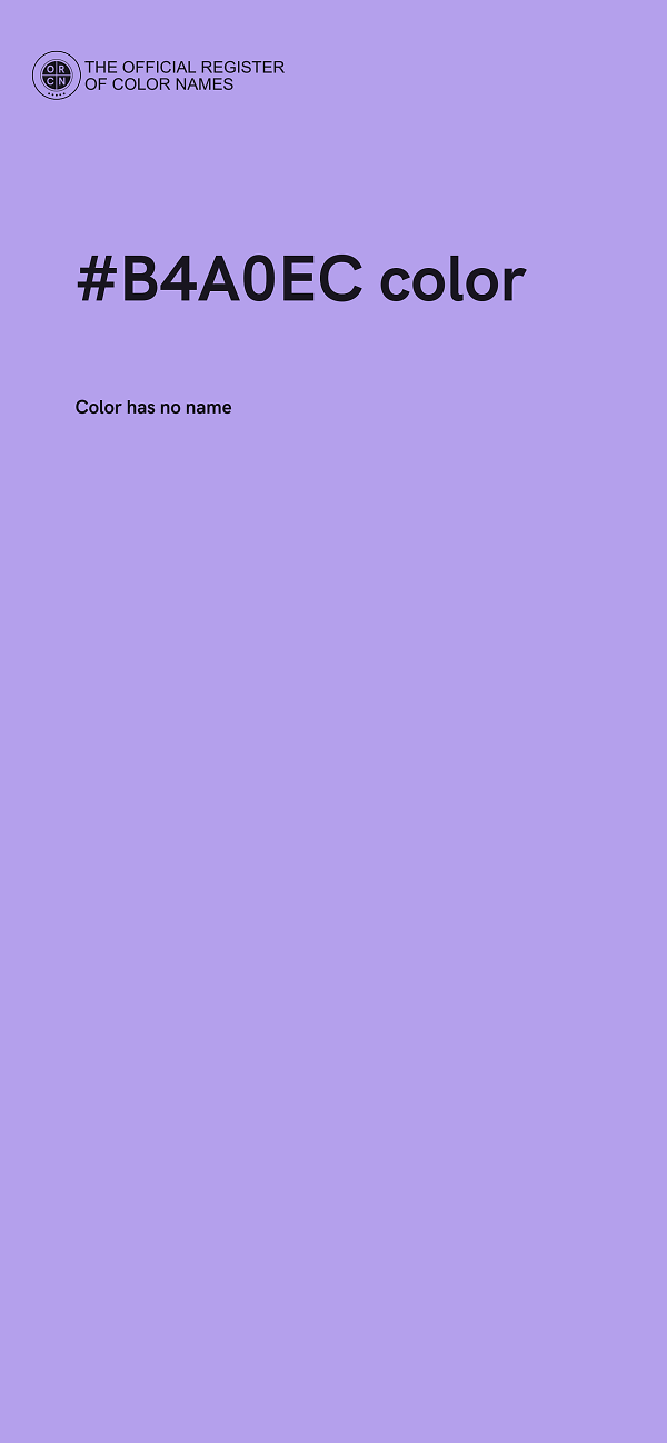#B4A0EC color image