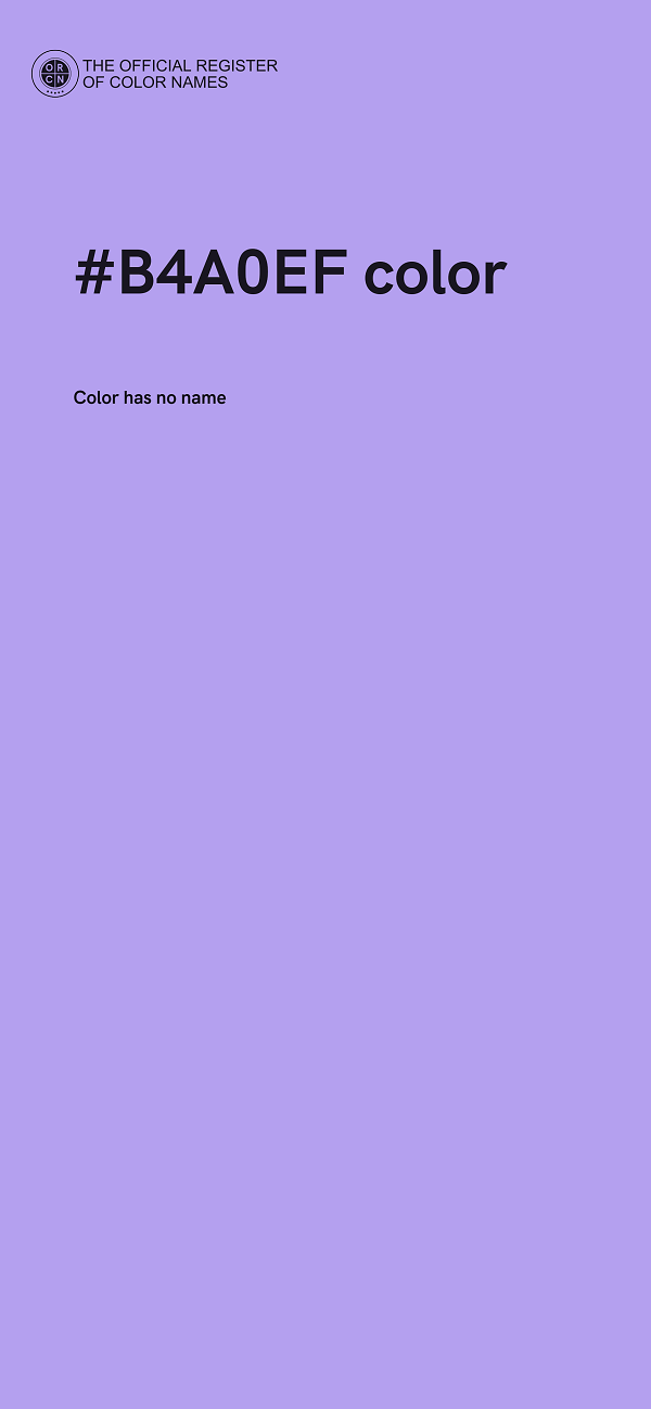 #B4A0EF color image