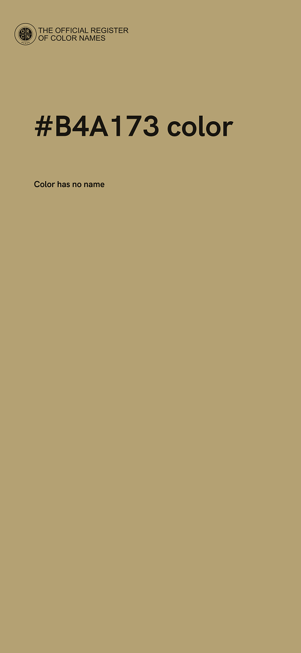 #B4A173 color image
