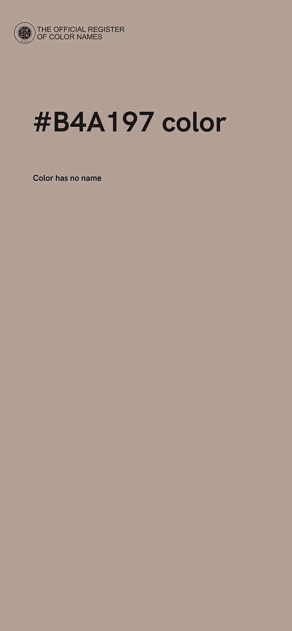 #B4A197 color image