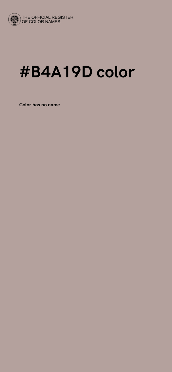 #B4A19D color image