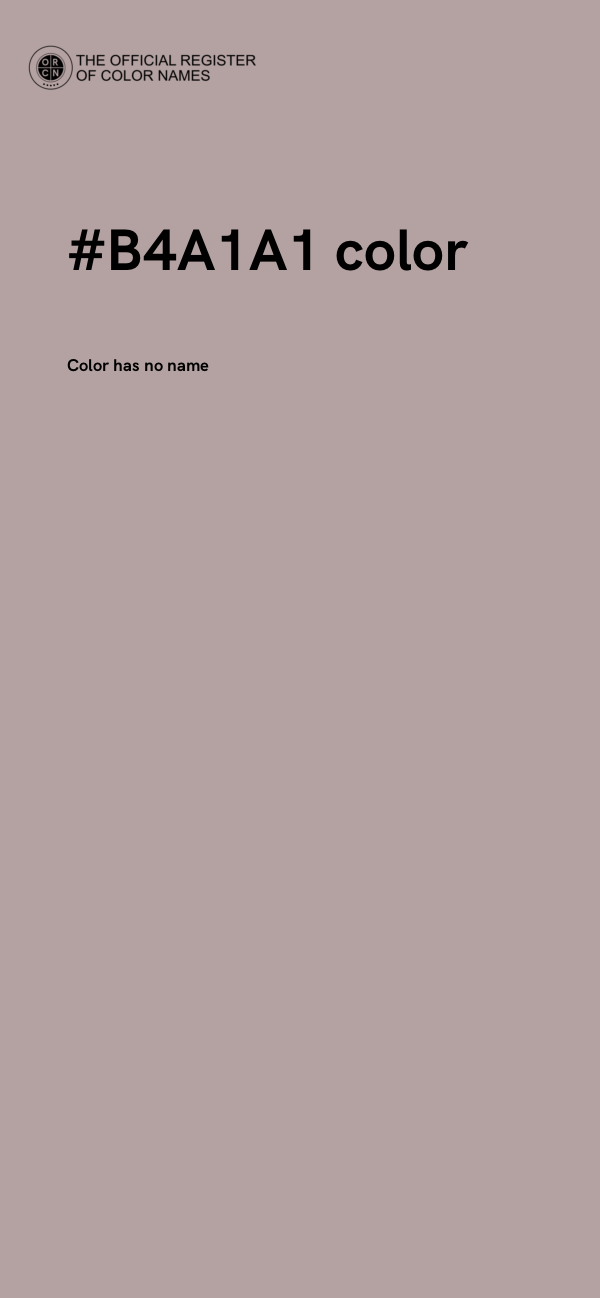 #B4A1A1 color image