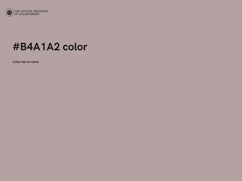 #B4A1A2 color image