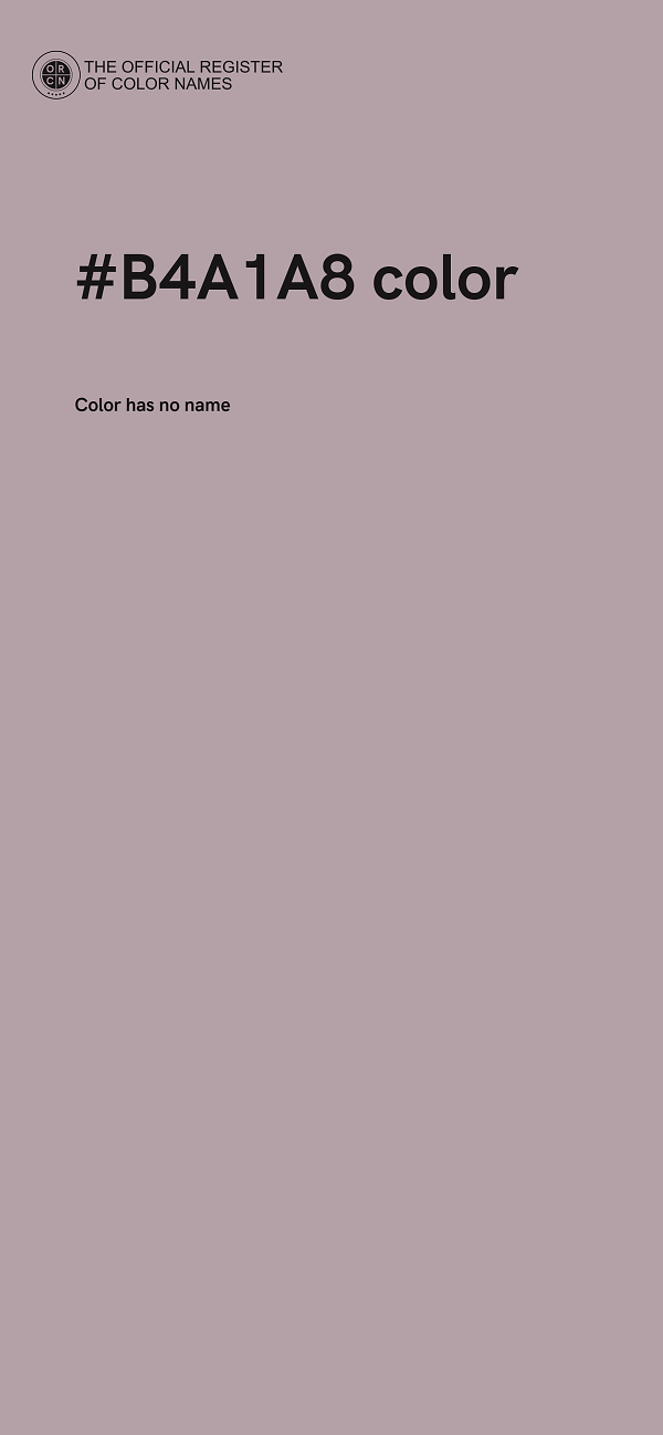 #B4A1A8 color image