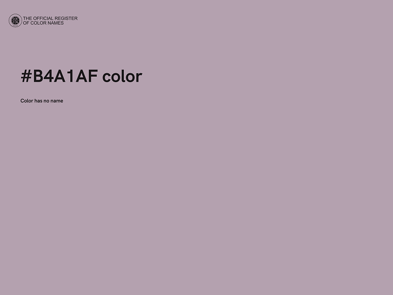 #B4A1AF color image